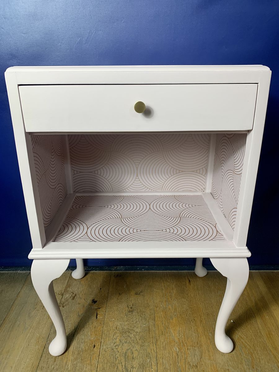 White Bedside Table
