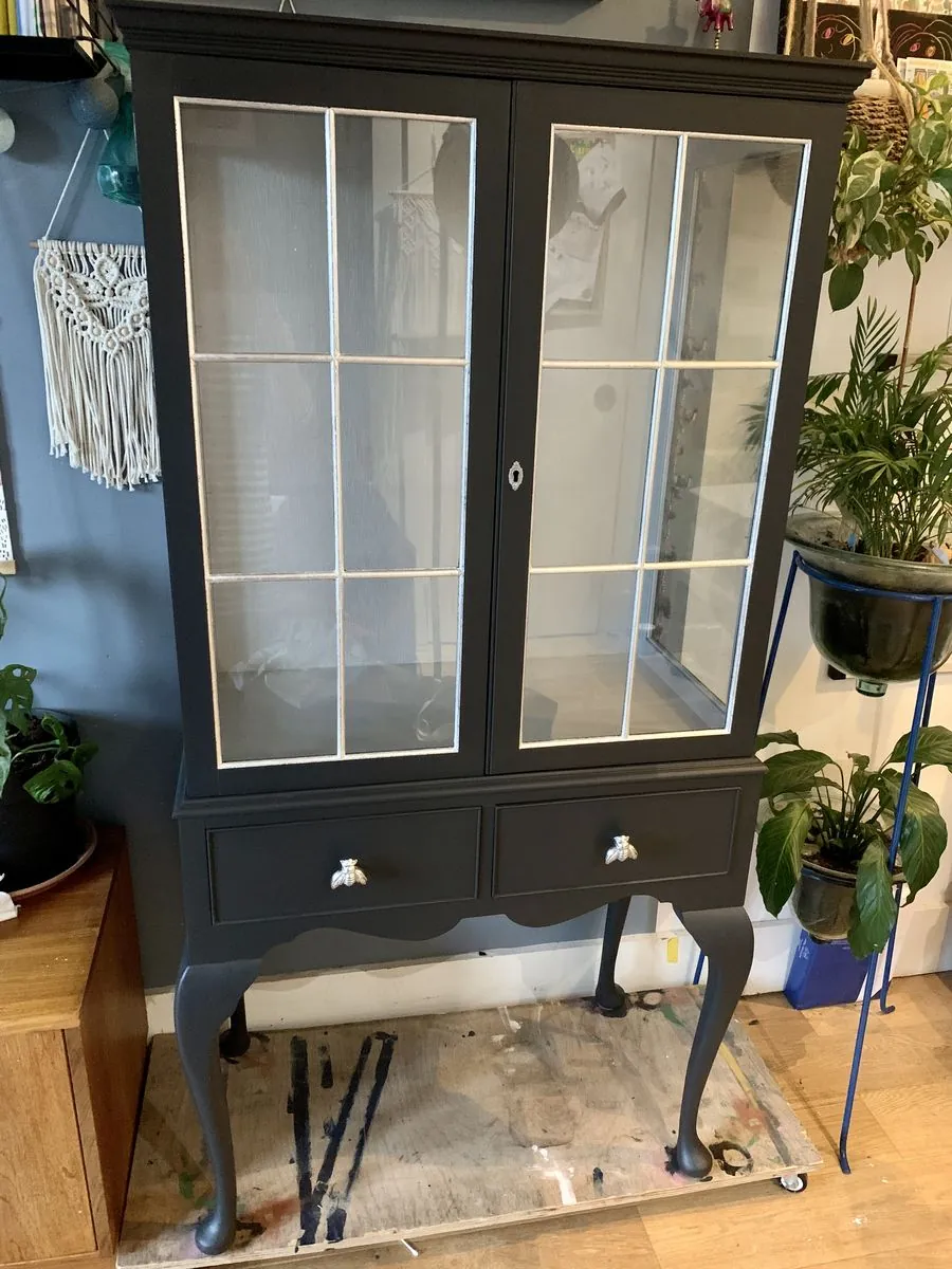 Black Glass Display Cabinet